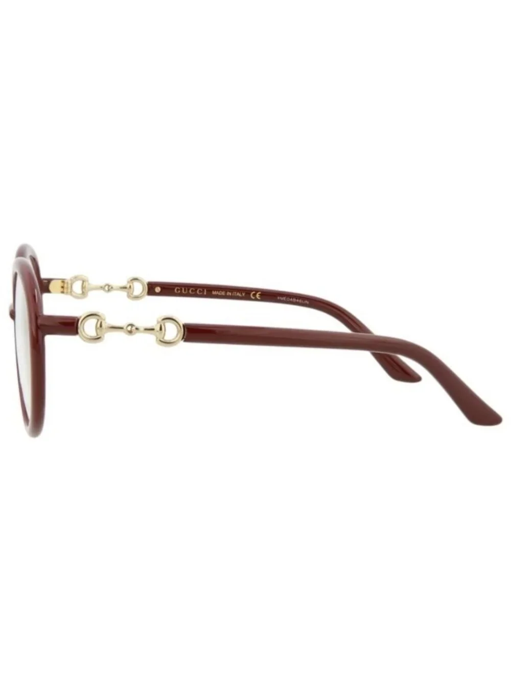 New Gucci Womens Round/Oval Red Red Transparent Fashion Designer Eyeglasses